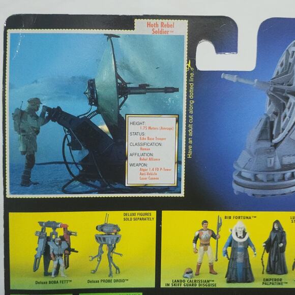 Vintage Star Wars Deluxe Hoth Rebel Soldier Action Figure Power of the Force New - Picture 6 of 7